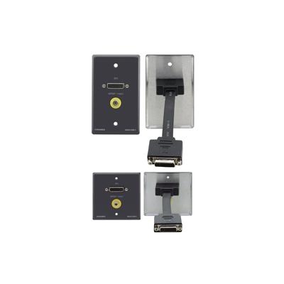 Passive Wall Plate − DVI & RCA